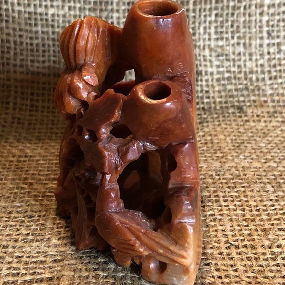 Vintage Stone Chinese Ink Well - Brush Pot MCM - Picture 5 of 7